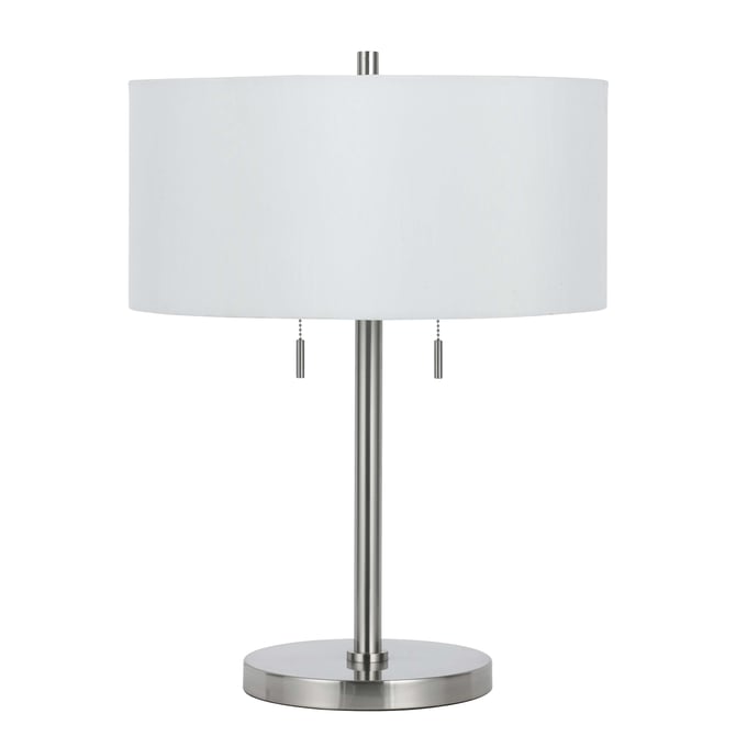 Cal Lighting Calais Brushed Metal Table Lamp CAL-BO-2450TB-BS