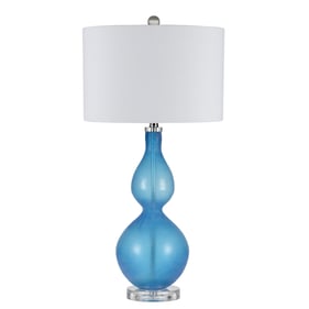 Cal Lighting Catania Frosted Blue 150W Table Lamp