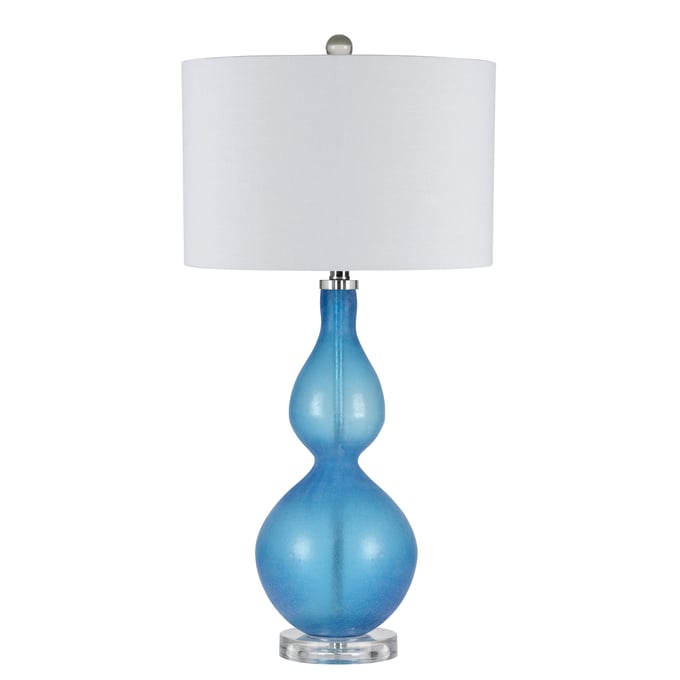 Cal Lighting Catania Frosted Blue 150W Table Lamp CAL-BO-2566TB