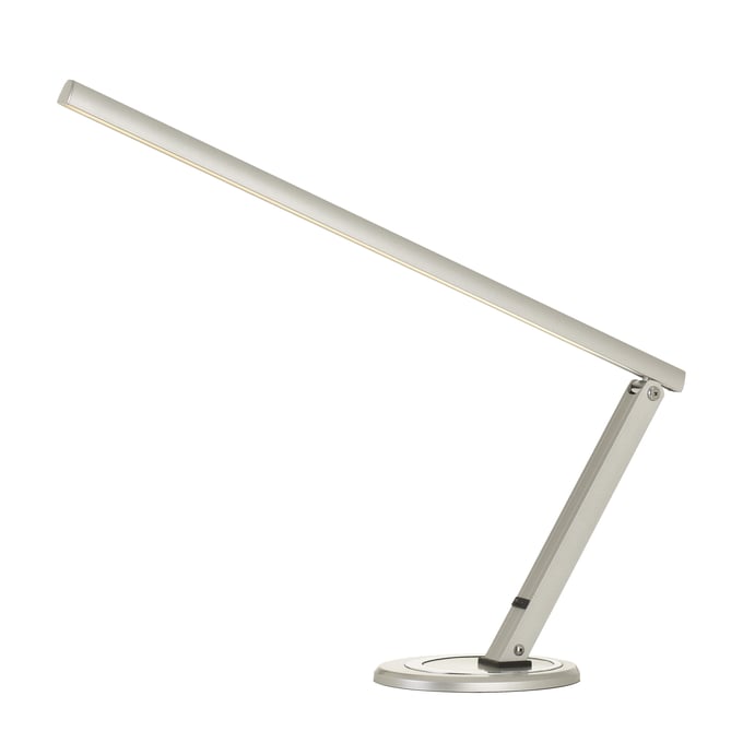 Cal Lighting Savona Satin Nickel 10W LED Metal Adjustable Desk Lamp CAL-BO-2781DK