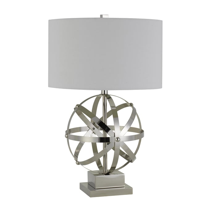 Cal Lighting Vittoria Brushed 150W 3 Way Metal Table Lamp CAL-BO-2785TB