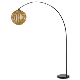 Cal Lighting Lakeside Dark Bronze 100W Adjustable Arc Floor Lamp with On Of...