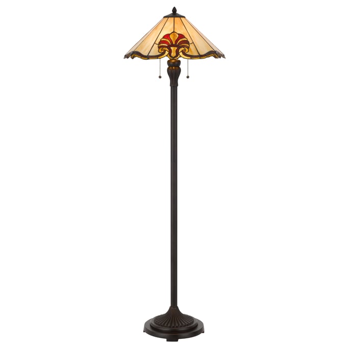 Cal Lighting Tiffany Table Lamp with Umbrella Shade CAL-BO-3015FL