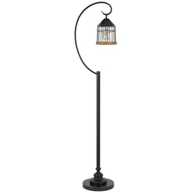 Cal Lighting Valparaiso Dark Bronze 60W Downbridge Metal Floor Lamp