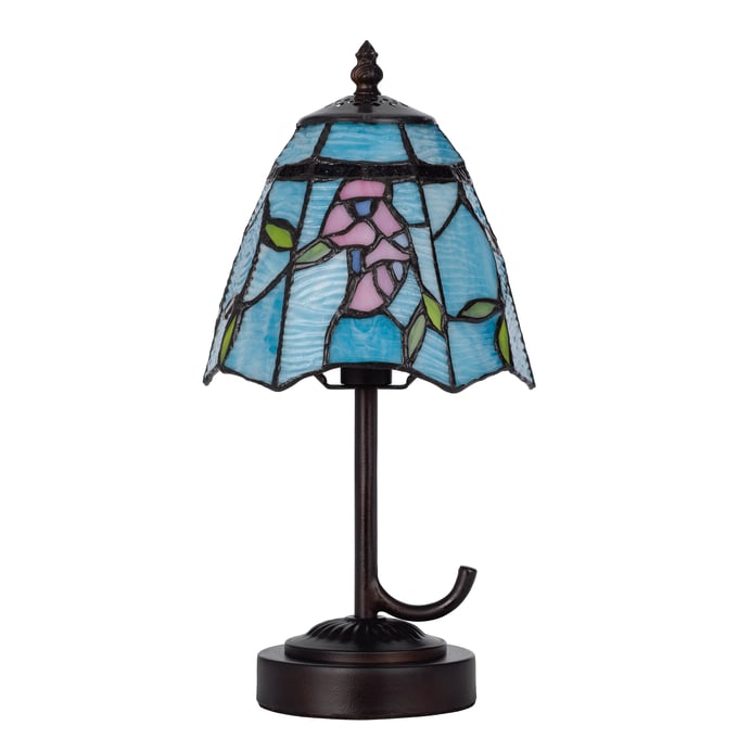 Cal Lighting 3117 Tiffany Dark Bronze 40W Metal Resin Accent Lamp with Inline Switch CAL-BO-3117AC