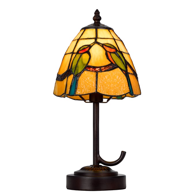 Cal Lighting 3118 Tiffany Dark Bronze 40W Metal Resin Accent Lamp with Inline Switch CAL-BO-3118AC