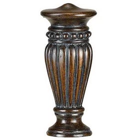 Cal Lighting Brown 1 Inch Height Resin Finial