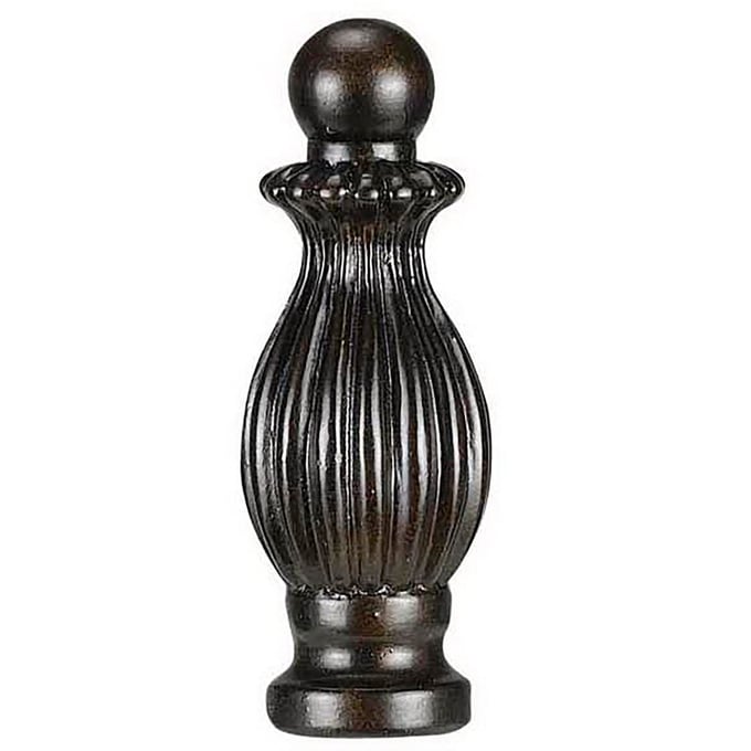 Cal Lighting Brown Hand Painted Resin Finial CAL-FA-5005C