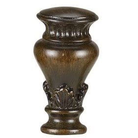 Cal Lighting Brown Decorative Resin Finial