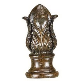 Cal Lighting Brown Resin Finial