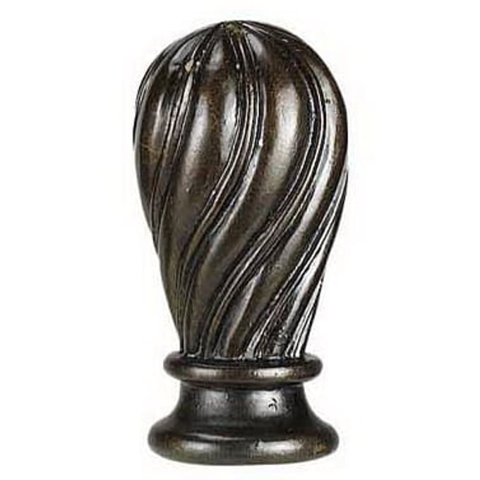 Cal Lighting Dark Brown Resin Decorative Finial CAL-FA-5017B