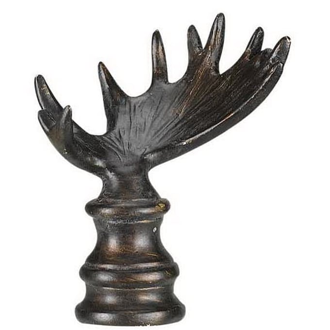 Cal Lighting Brown Moose Antler Finial CAL-FA-5027A