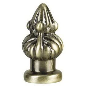 Cal Lighting Brass White Metal Cast Finial