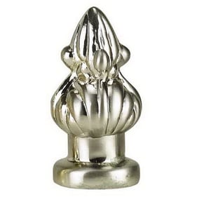 Cal Lighting Italian Silver White Metal Cast Finial