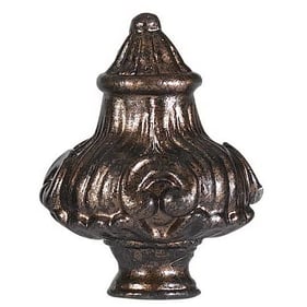 Cal Lighting Brown Classic 2.75 Inch Metal Cast Finial