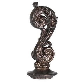 Cal Lighting Brown 3.5 Inch Metal Cast Finial