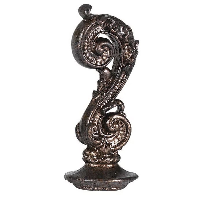 Cal Lighting Brown 3.5 Inch Metal Cast Finial CAL-FA-5059A