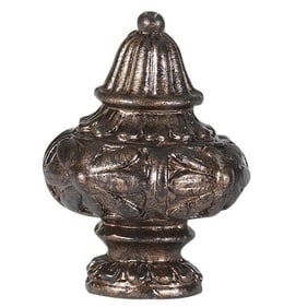 Cal Lighting Brown 2.13 Inch Metal Cast Finial