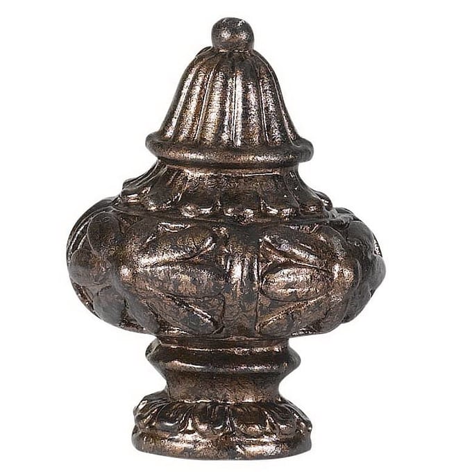 Cal Lighting Brown 2.13 Inch Metal Cast Finial CAL-FA-5064A