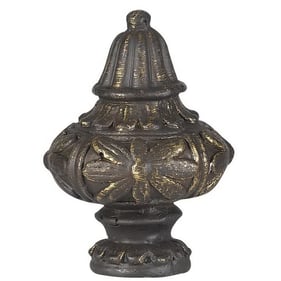 Cal Lighting Brown Metal Cast Finial