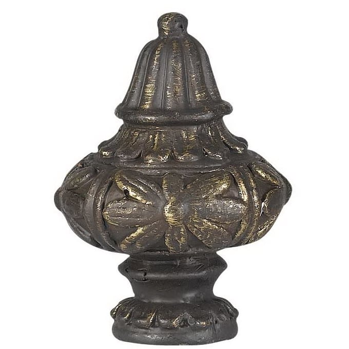 Cal Lighting Brown Metal Cast Finial CAL-FA-5064B