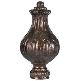 Cal Lighting Rust 3 Inch Metal Cast Finial