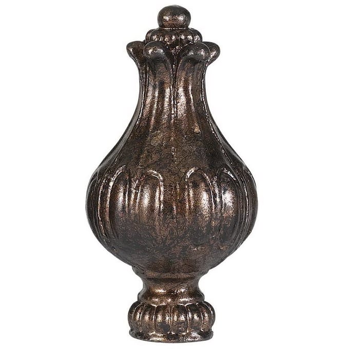 Cal Lighting Rust 3 Inch Metal Cast Finial CAL-FA-5065B