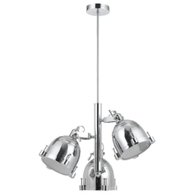 Cal Lighting Hubble Chrome 3 Light Chandelier