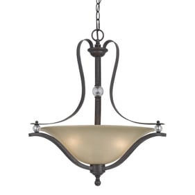 Cal Lighting Riverton Golden Metal Pendant Fixture