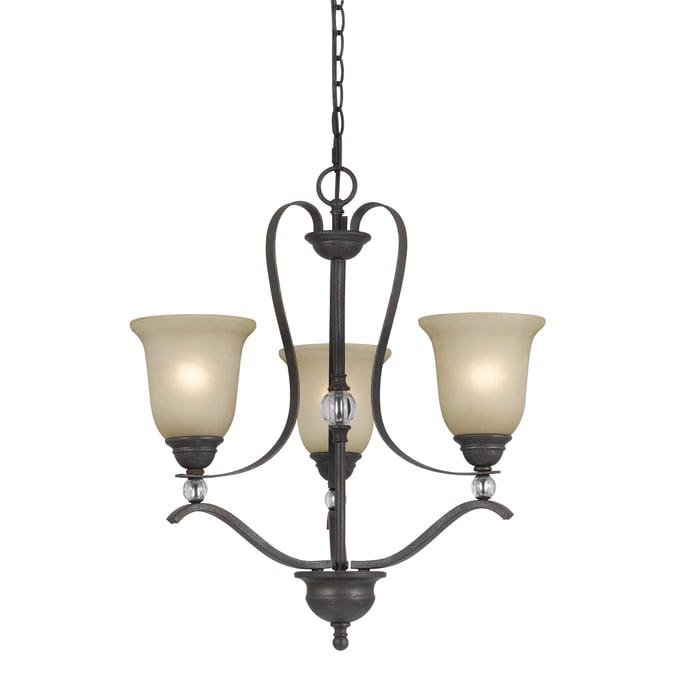 Cal Lighting Riverton Golden 3 Light Chandelier CAL-FX-3530-3