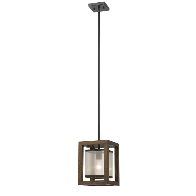 Cal Lighting Mini Dark Bronze 60W Single Pendant CAL-FX-3536-1P