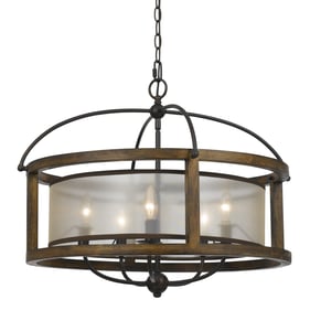 Cal Lighting Dark Bronze Round Chandelier