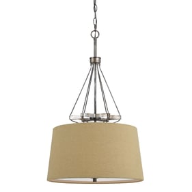 Cal Lighting Cresco Burlap Pendant with Burlap Shade