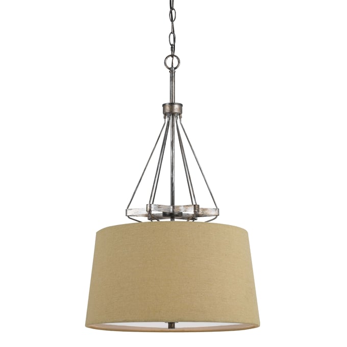 Cal Lighting Cresco Burlap Pendant with Burlap Shade CAL-FX-3538-1P