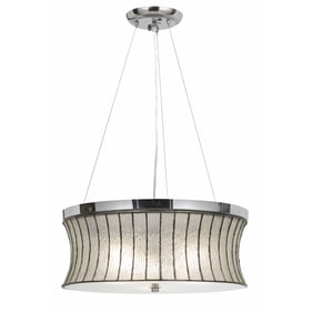 Cal Lighting Chrome Glass Pendant