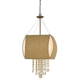 Cal Lighting Ark Copper 4 Light Chandelier