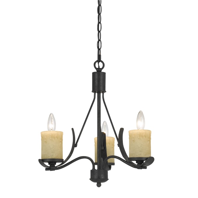 Cal Lighting Morelis Black 3 Light Chandelier CAL-FX-3561-3