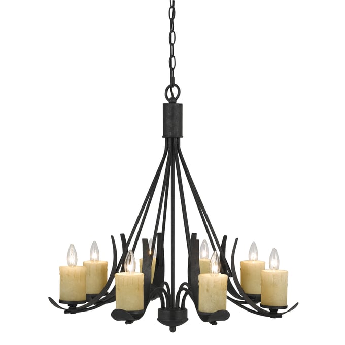 Cal Lighting Morelia Black 8 Light Chandelier CAL-FX-3561-8