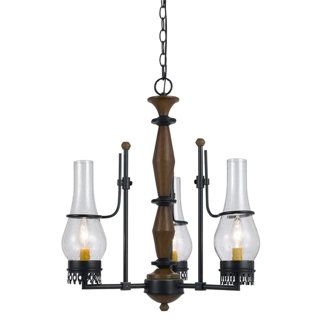 Cal Lighting Trenton Clear 3 Light Chandelier CAL-FX-3564-3