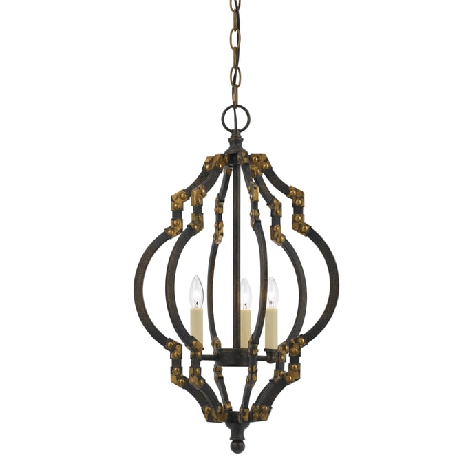 Cal Lighting Howell Gold 40W x 3 Metal Pendant CAL-FX-3593-3