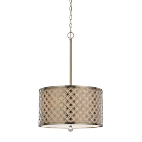 Cal Lighting Myrtle Brass Metal Pendant