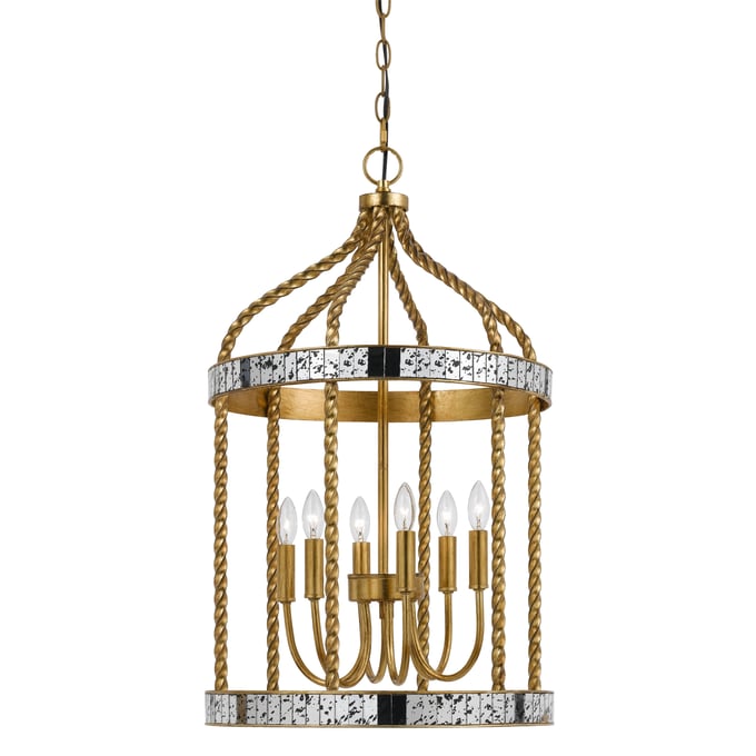 Cal Lighting Glenwood French Gold 40W x 6 Pendant CAL-FX-3599-6