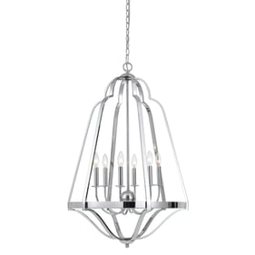 Cal Lighting Melrose Chrome Chandelier