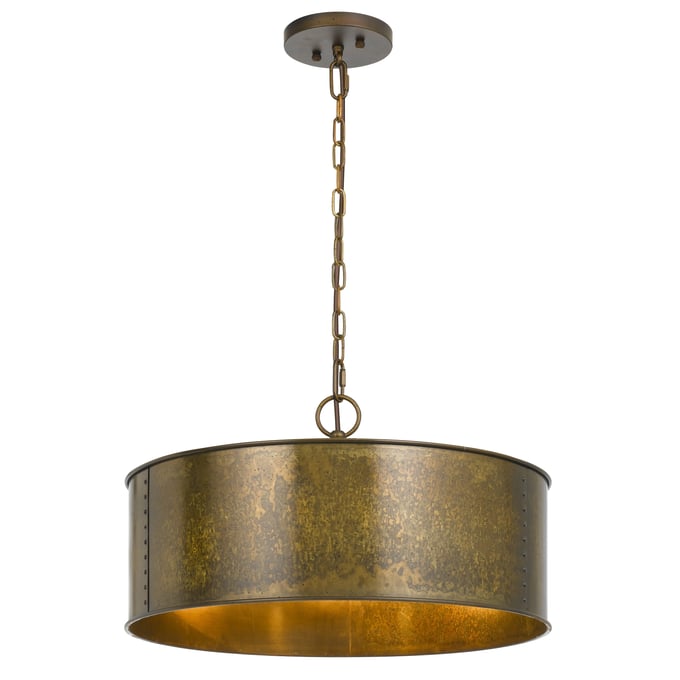 Cal Lighting Rochefort Distress Gold Metal 3 Light Chandelier CAL-FX-3637-3