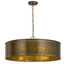 Cal Lighting Rochefort Distress Gold Metal 5 Light Chandelier