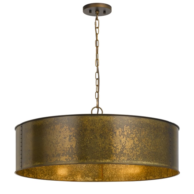 Cal Lighting Rochefort Distress Gold Metal 5 Light Chandelier CAL-FX-3637-5