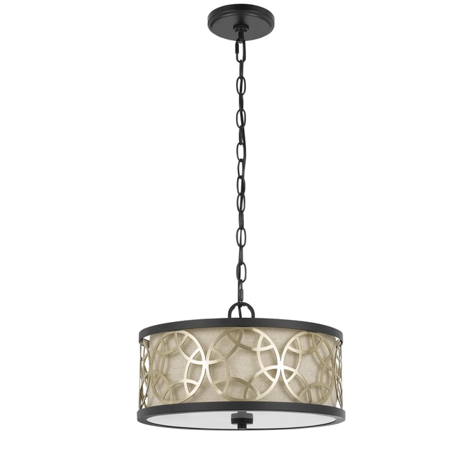 Cal Lighting Carmel Rust Antique Brass 2 Light Metal Semi Flush Pendant Chandelier CAL-FX-3661-2