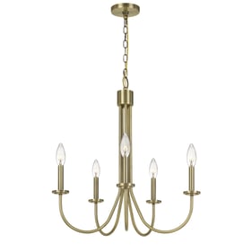 Cal Lighting Spiez Antique Brass Metal Chandelier