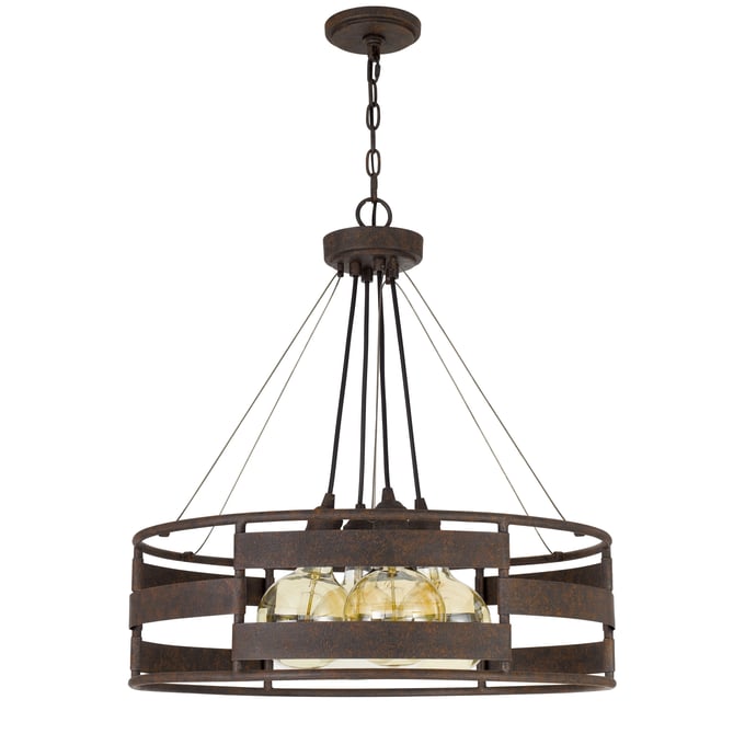 Cal Lighting Rochefort Rust Metal Chandelier CAL-FX-3747-4