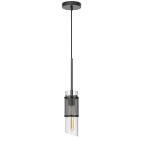 Cal Lighting Savona Black 60W Double Layer Mini Pendant with Mesh Metal Sha...